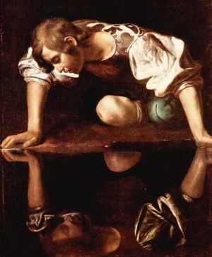 narcissus-caravaggio-300x363